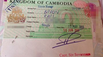 Cambodian visa