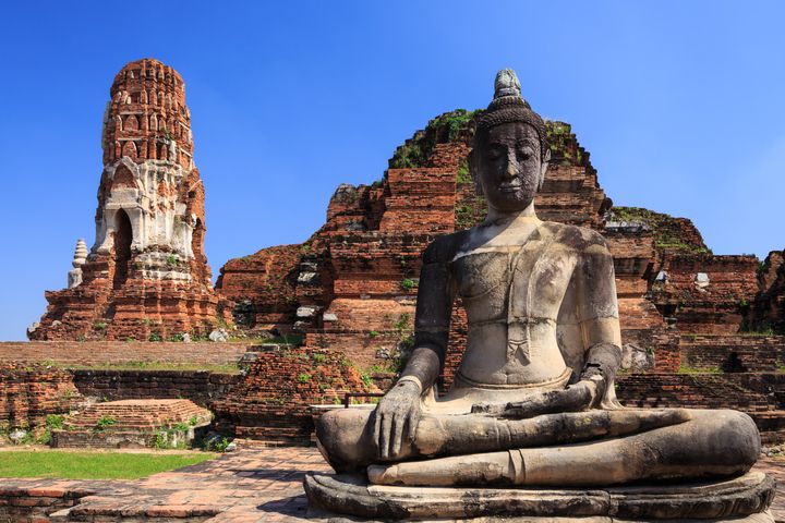 Wat Mahathat, Ayutthaya, Thailand temples